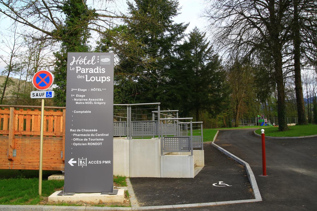 Hotel Le Paradis Des Loups Giromagny Exterior foto